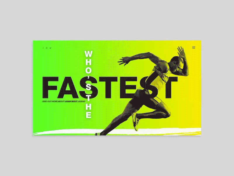 Usain Bolt Webdesign