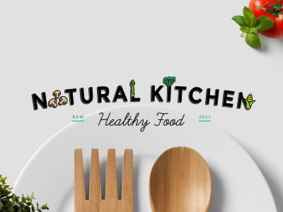 Natural Kitchen Branding brand branding designer food identity kitchen logo logodesign logotype visual identity