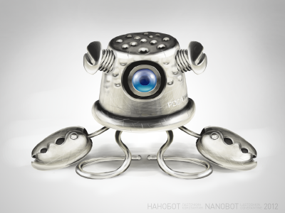 Nanobot bot illustration metal nano