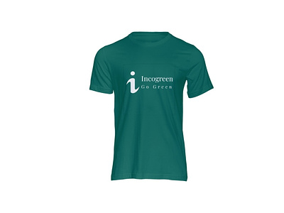 T-Shirt mockup for Incogreen branding graphic design