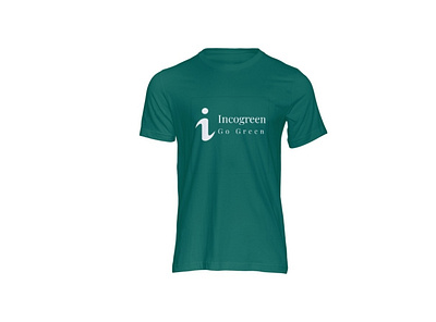 T-Shirt mockup for Incogreen branding graphic design