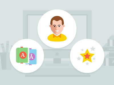 A few icons for educational website