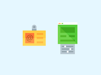 Email Marketing Icons colors icon web