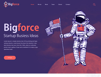 Bigforce Marketing agency website design business agency website design creative website design graphic design modern business marketing agency modern website design ui web design