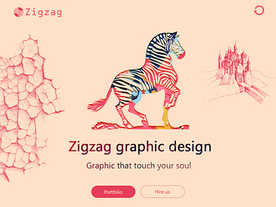 Zigzag agency website design branding design graphic design illustration logo modern website design typography ui web design