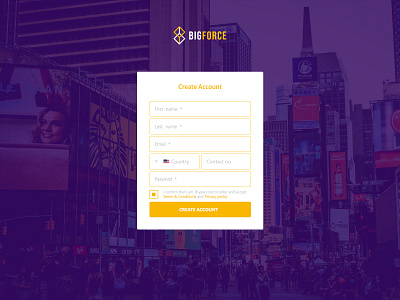 Sign up page agency website design branding design graphic design illustration logo modern website design typography ui web design