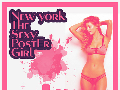 Newyork sexy girl agency website design branding design graphic design illustration logo modern website design typography web design