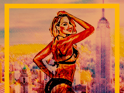 THE NEW YORK POSTER GIRL agency website design branding design graphic design illustration logo modern website design typography ui web design