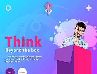Think Box agency website design branding design graphic design illustration logo modern website design typography ui web design