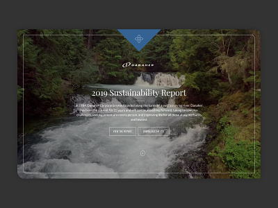 Danaher Sustainability Report design website