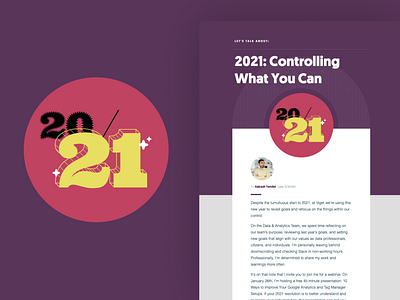 2021: Controlling What You Can