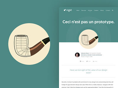 Blog Icon Illustration – Ceci n'est pas un prototype.