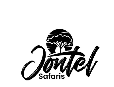 Jontel Safaris Logo branding design graphic design illustration logo tourism typography