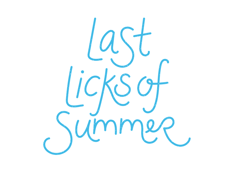Popsicle Stamp packaging food hand lettering stamp