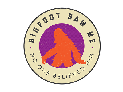 Bigfoot Badge badge branding illustration mythical
