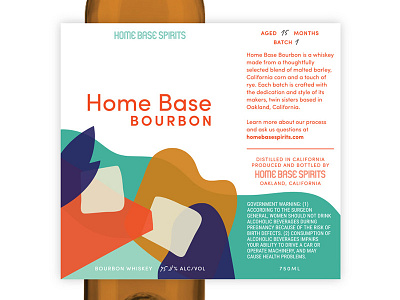 Home Base Bourbon bourbon branding food packaging illustration label liquor packaging