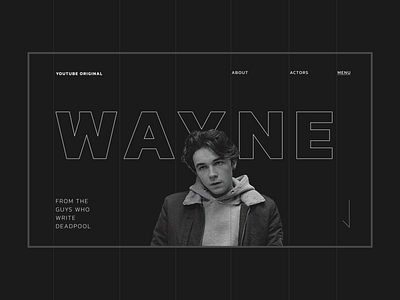 🔨Design for tv series "Wayne" animation branding design graphic design ui ux