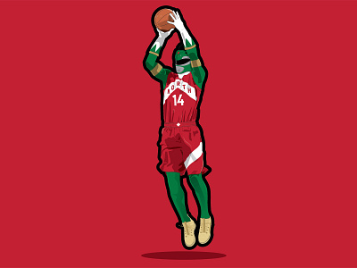 Green Ranger basketball champs design green nba raptors toronto vector