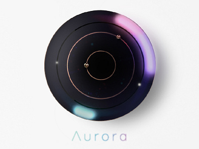 Aurora-IoT Wall Clock industrial design ux design