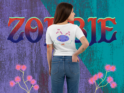 T-SHIRT ZOMBIE clothing cute design illustration kawaii moda