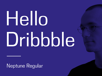 Hello Dribbble type typedesign typography