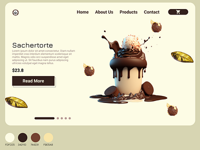 Case study :cake shop landing page app branding design graphic design typography ui ux