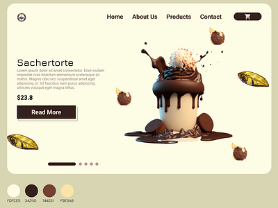 Case study :cake shop landing page