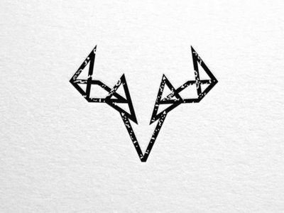 Minimal deer logo