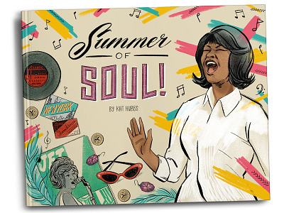Summer Of Soul digital hand lettering history illustration ipad pro music portrait