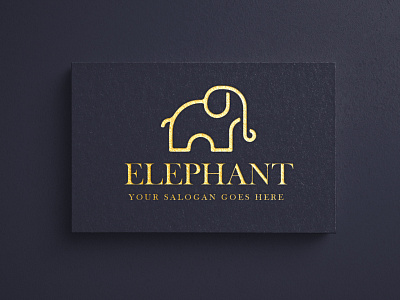 Elephant Logo branding company design elephant icon illustration logo modern vector