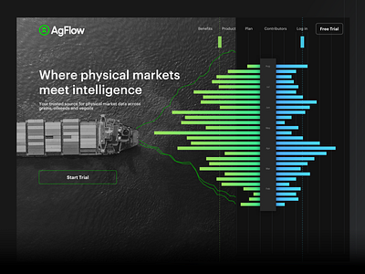 AgFlow marketing website – home page graphic