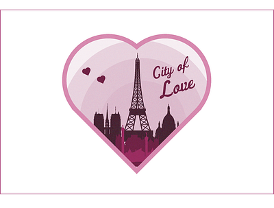 City of Love design flat illustration illustrator vector vector art vector artwork vector illustration