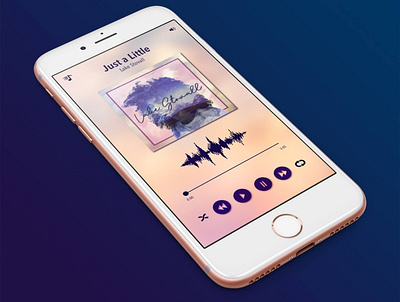 Lake Stovall Music Player branding design illustrator mobile mobile app mobile app design mobile ui ui ui ux ux vector web