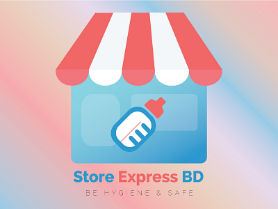 Baby Food Shop branding ecommerce illustration logo online shop logo