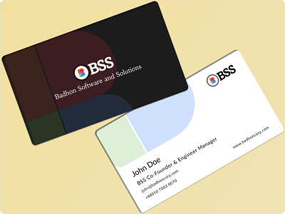 BSS Business Card branding business card card
