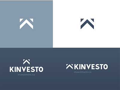 Kinvesto advertising branding business concept corporate design graphic icon identity investment kinvesto logo typography vector