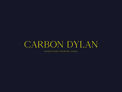 Carbon Dylan advertising brand identity branding clothes concept contrast design elegant fashion graphic jeans logo luxury simple