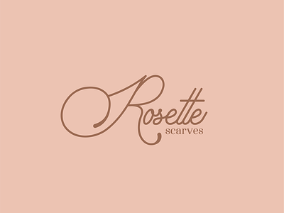 Rosette Scarves brand concept design egypt fashion graphic logo scarves typography