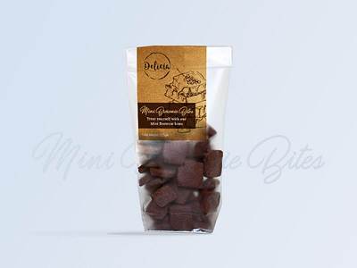 Delicia Brownie Bites bites brownies chocolate craft design graphic packaging transparent