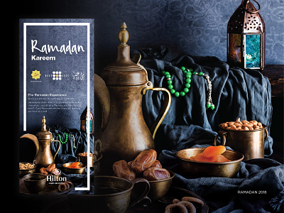 Hilton - Ramadan Campaign advertising arabian campaign ci graphic art guidlines hilton hotel luxury luxury design pattern ramadan rollup