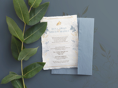 Wedding Invitation card classic concept design elegant floral graphic illustration invitaion layout logo typography vector wedding