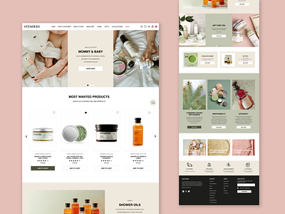 E-commerce / Case Study beauty beauty brand branding design e commerce landing page online shop skincare ui wellness