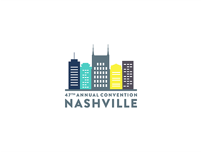 19 | Daily Logo Challenge branding clean daily flat icon illustration logo logotype minimal nashville simple skyline