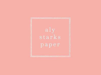aly starks paper branding identity invitations minimal pastel pattern polka dots simple stationery