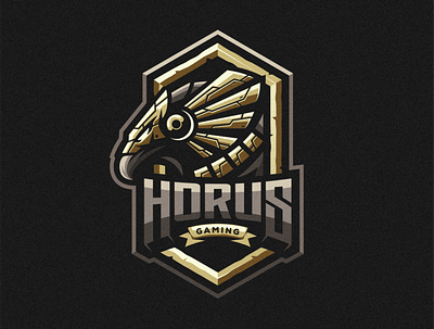 Horus Gaming angry brand character e sport esport esports gaming horus logo mascot shield sport