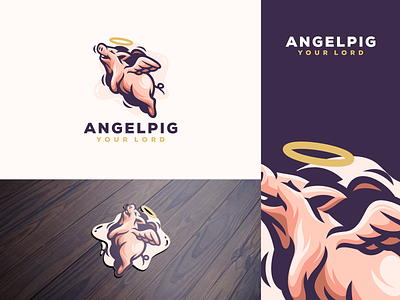 angel pig angel angry brand character e sport esport esports logo mascot pig sport