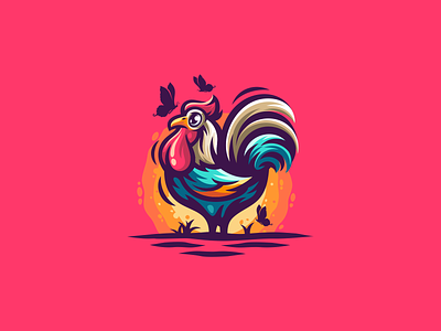 Rooster angry brand character e sport esport esports logo mascot rooster rooster logo sport