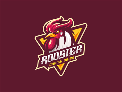 Rooster brand character chicken chicken diner e sport esport illustration logo mascot rooster