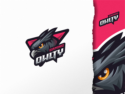 Owlty Gaming brand character design e sport esport gaming illustration logo mascot owl sport ui