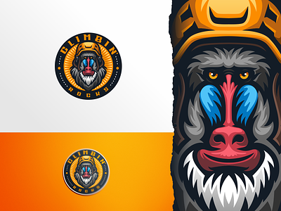 Climb Rocks baboon brand character design e sport esport illustration logo mascot sport ui